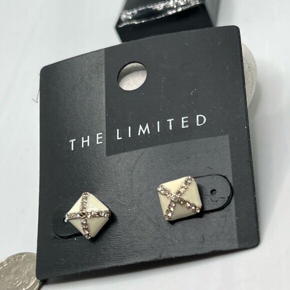 The White SIlver Post Earrings Post $16 ea or bundle 3/$25 - Picture 2 of 5